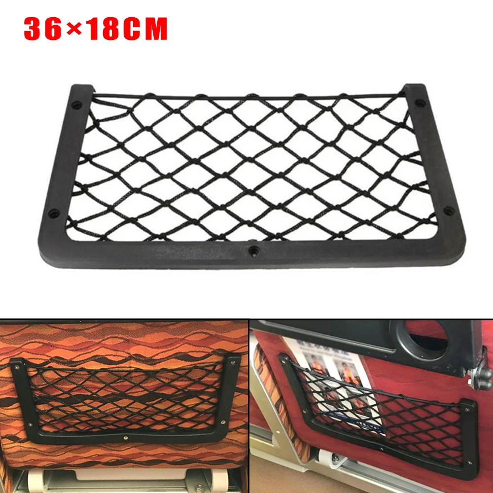 Large Storage Net 1*Storage Net Caravan Boat Storage Bag Pocket 36 x 18cm Black Plastic+Polyester High quality
Large Storage Net 1*Storage Net Caravan Boat Storage Bag Pocket 36 x 18cm Black Plastic+Polyester High quality