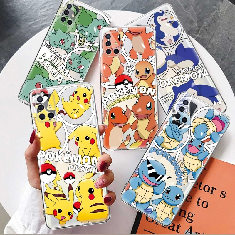 

Soft Pokemon Pikachu Squirtle Anime Funda Case For Samsung Galaxy A13 5G A12 A53 A32 4G A52 A51 A21s A22 A23 A33 A72 A31 A73 A71