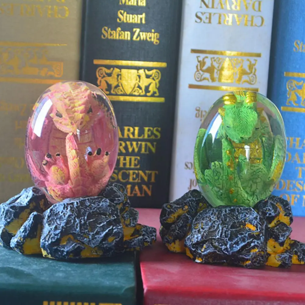 Dragon Egg Decor Translucent Exquisite Workmanship Multi-color Lighting Dragon Egg Resin Sculpture for Desktop Home Decoration
Dragon Egg Decor Translucent Exquisite Workmanship Multi-color Lighting Dragon Egg Resin Sculpture for Desktop Home Decoration