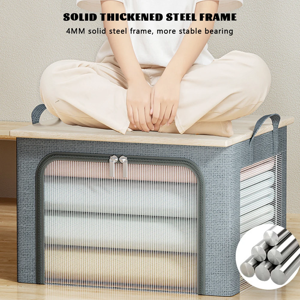 50*40*33 Clothes Storage Box Thickened Non-woven Quilt Storage Bag Travel Portable Storage Box Folding Closet Organizer
50*40*33 Clothes Storage Box Thickened Non-woven Quilt Storage Bag Travel Portable Storage Box Folding Closet Organizer