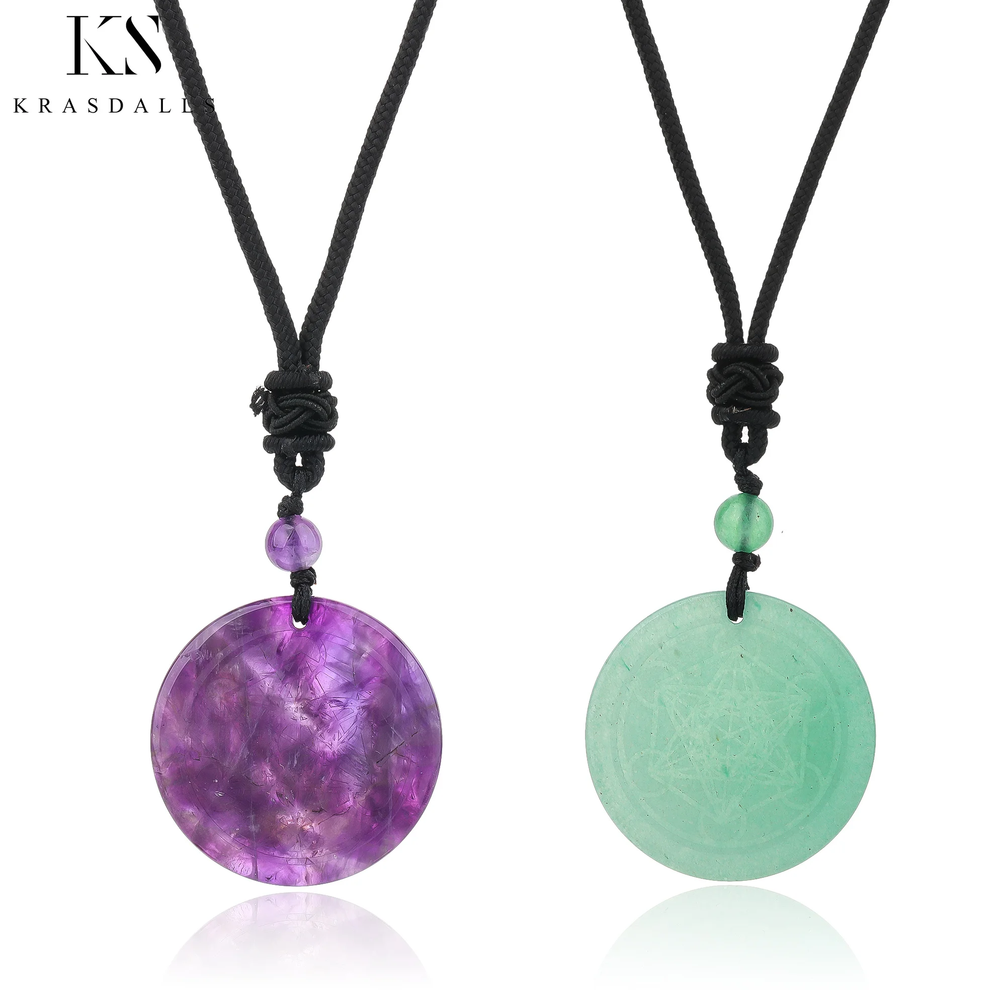 Natural Stone Flat Bead Necklace Crystal Flower of Life Pendant Handmade Reiki Charm Jewelry
Natural Stone Flat Bead Necklace Crystal Flower of Life Pendant Handmade Reiki Charm Jewelry