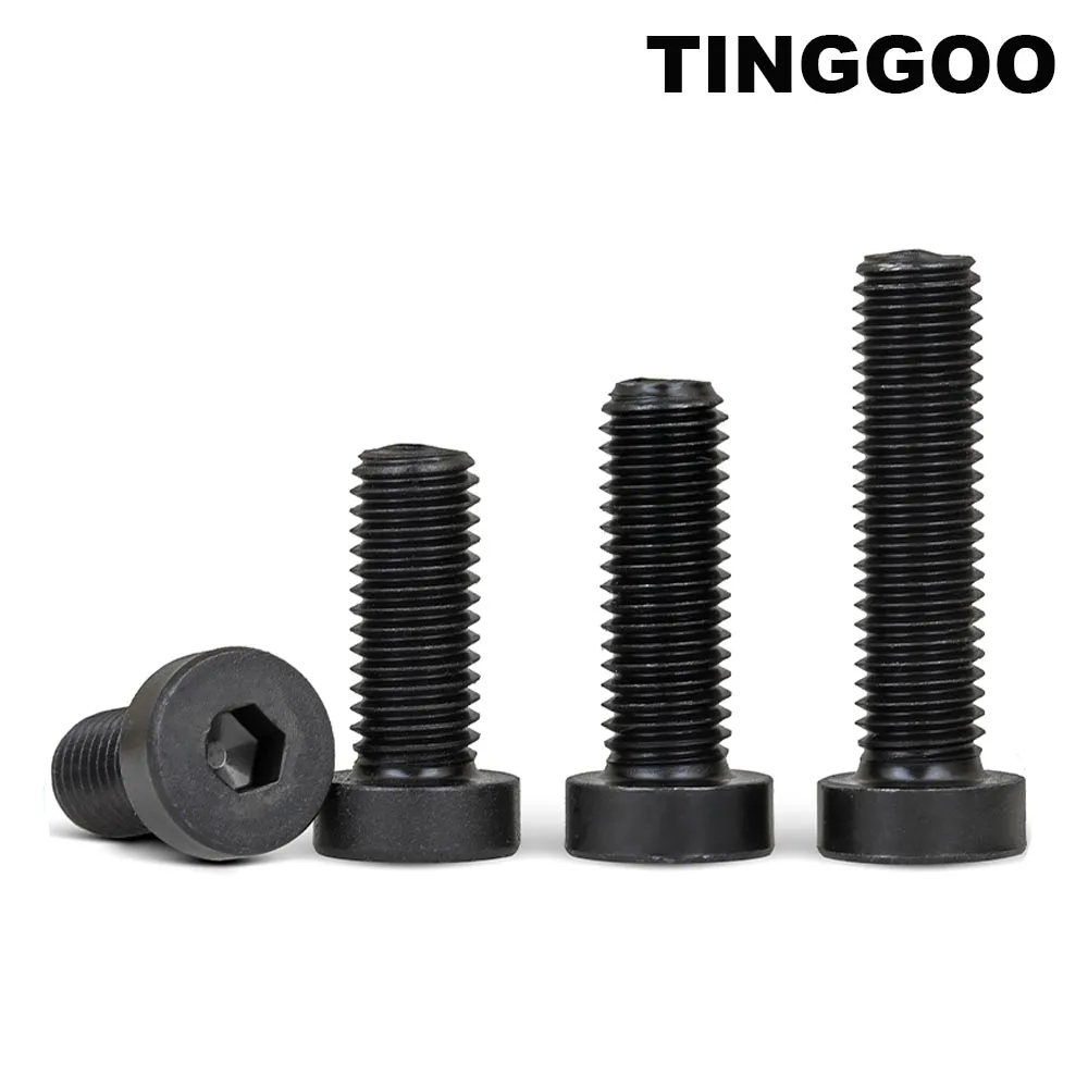 TINGGOO Стальные черные шестигранные болты M3-M16 8.8 
TINGGOO Стальные черные шестигранные болты M3-M16 8.8