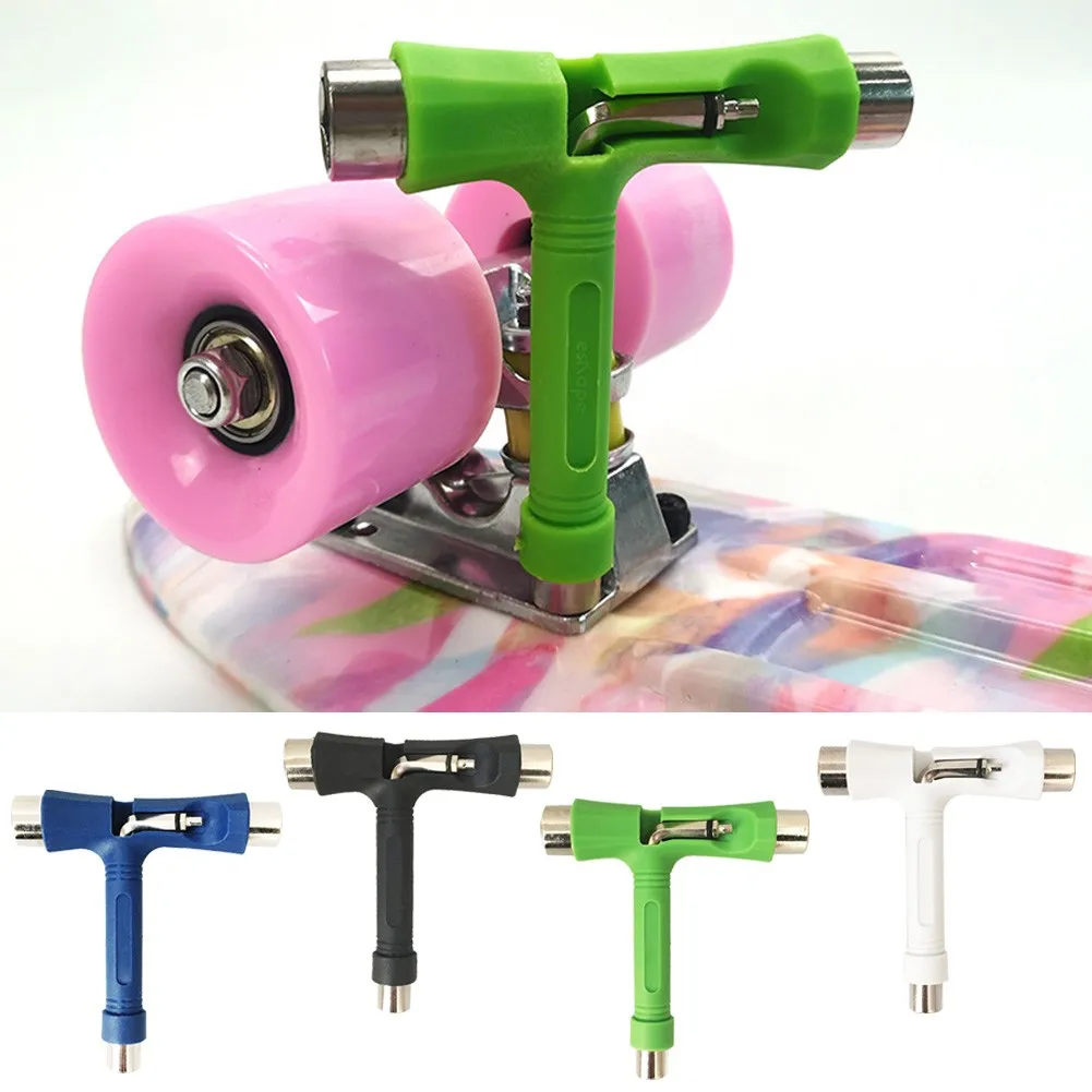 T-Shaped Skateboard Tool Wrench Multi-Function Skateboard Tool Installation Steel Bridge Nails Nuts Repair Spanner Accessories
T-Shaped Skateboard Tool Wrench Multi-Function Skateboard Tool Installation Steel Bridge Nails Nuts Repair Spanner Accessories