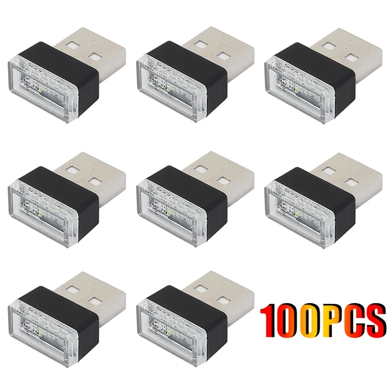 100X USB LED Mini Car Light Neon Atmosphere Light Ambient Bright Lamp Light Accessories Mixed Light Color
100X USB LED Mini Car Light Neon Atmosphere Light Ambient Bright Lamp Light Accessories Mixed Light Color