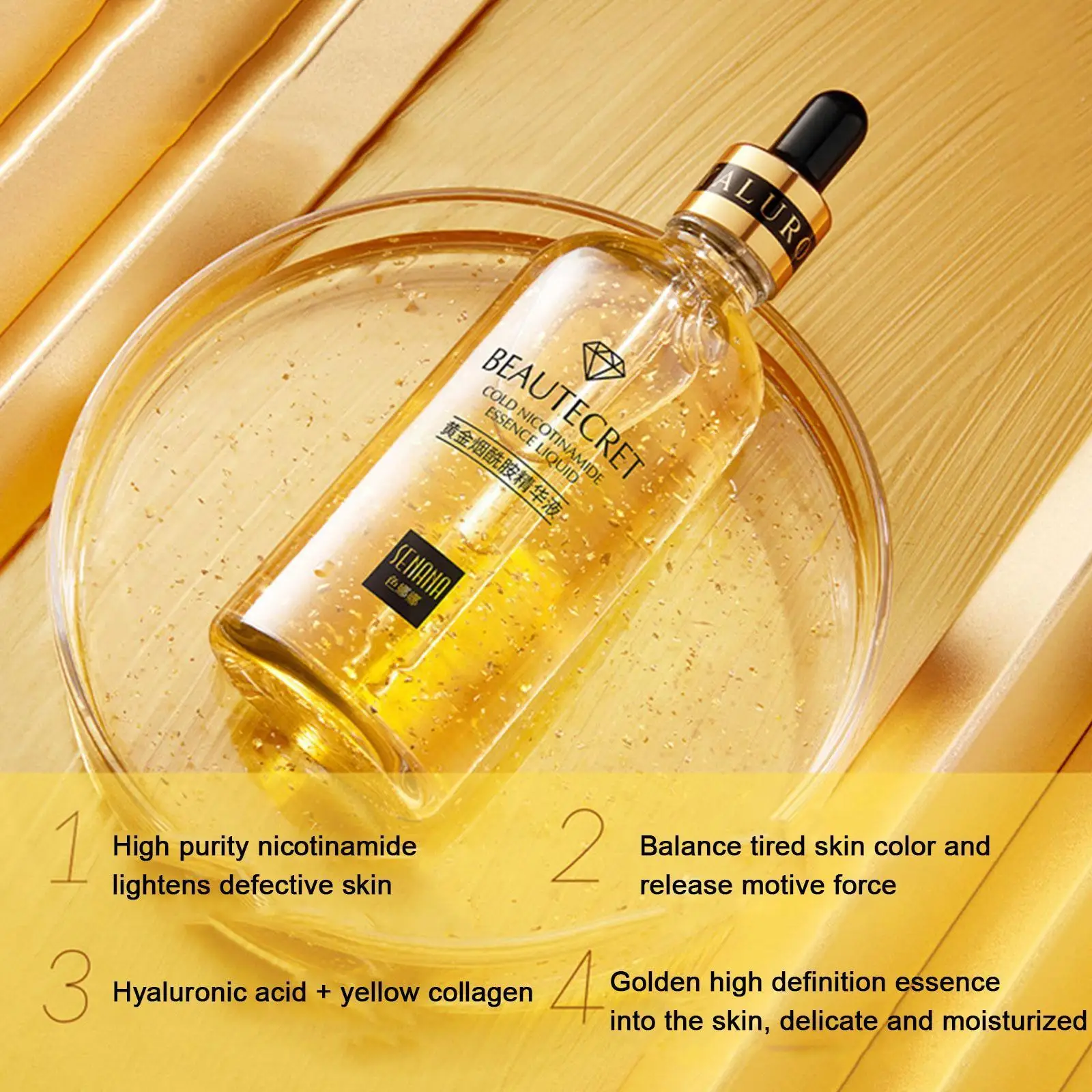 Moisturize Shrink Pore Lift Firming 24k Gold Hyaluronic Serum Acid Nicotinamide Brighten Fae Care Skin Q3i8
Moisturize Shrink Pore Lift Firming 24k Gold Hyaluronic Serum Acid Nicotinamide Brighten Fae Care Skin Q3i8