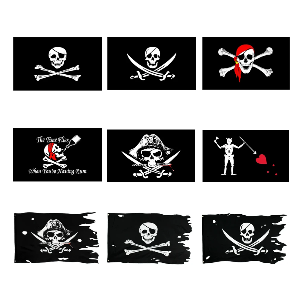 PODIUM 90x150cm Hole In The Skull And Cross Crossbones Sabres Swords Jolly Roger Pirate Dead Man's Chest Flags
PODIUM 90x150cm Hole In The Skull And Cross Crossbones Sabres Swords Jolly Roger Pirate Dead Man's Chest Flags