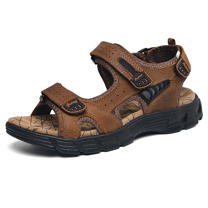 Classics Men's Sandals Summer Genuine Leather Sandals Handmade Outdoor Mesh Men Footwear Soft Breathable Metal Leather Slippers
Classics Men's Sandals Summer Genuine Leather Sandals Handmade Outdoor Mesh Men Footwear Soft Breathable Metal Leather Slippers