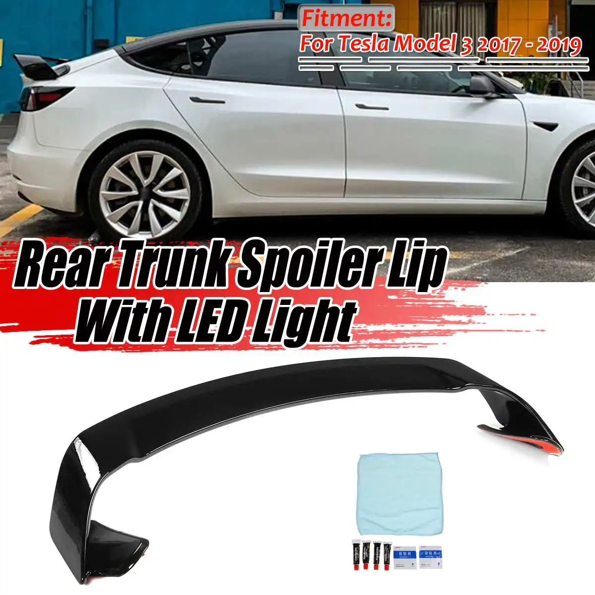 Tail Wing Car Rear Spoiler Car Rear Trunk Spoiler Wing With LED Light For Tesla Model 3 2017 2018 2019 Spoiler Wing Extension
Tail Wing Car Rear Spoiler Car Rear Trunk Spoiler Wing With LED Light For Tesla Model 3 2017 2018 2019 Spoiler Wing Extension