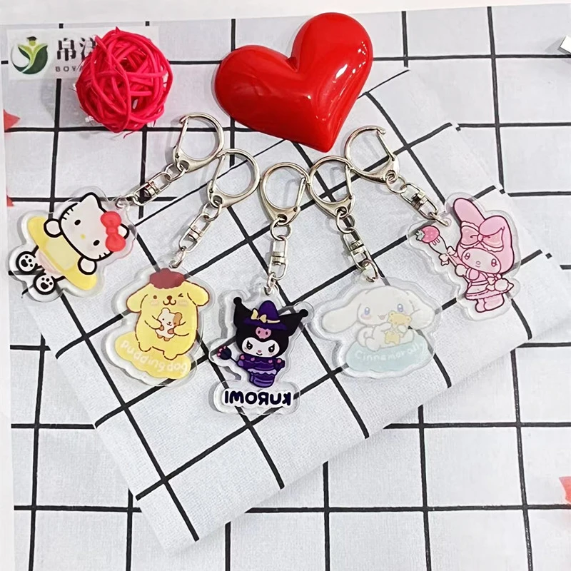 Anime Kuromi Hello Kittys Keychain Sanrio Kawaii My Melody Cinnamoroll Pattern Bag Backpack Doll Pendant Accessories Toy Girls
Anime Kuromi Hello Kittys Keychain Sanrio Kawaii My Melody Cinnamoroll Pattern Bag Backpack Doll Pendant Accessories Toy Girls