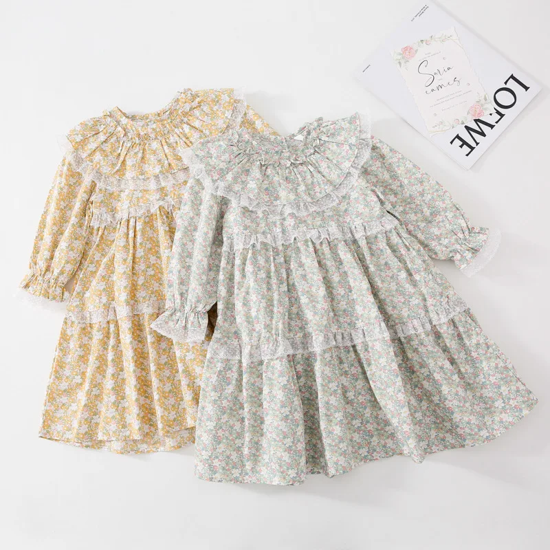 Girls Dress Autumn Ruffles Sweet Long-Sleeved Dress Children Baby Kids Spring Princess Flower Dress Children Clothing Vestidos
Girls Dress Autumn Ruffles Sweet Long-Sleeved Dress Children Baby Kids Spring Princess Flower Dress Children Clothing Vestidos