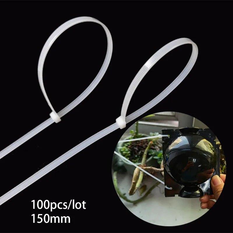 100pcs 150mm Wire Wrap Zip Ties garden plant rooting ball cable ties Plastic Nylon Fasten Wire Wrap Strap Fastening Ring home
100pcs 150mm Wire Wrap Zip Ties garden plant rooting ball cable ties Plastic Nylon Fasten Wire Wrap Strap Fastening Ring home