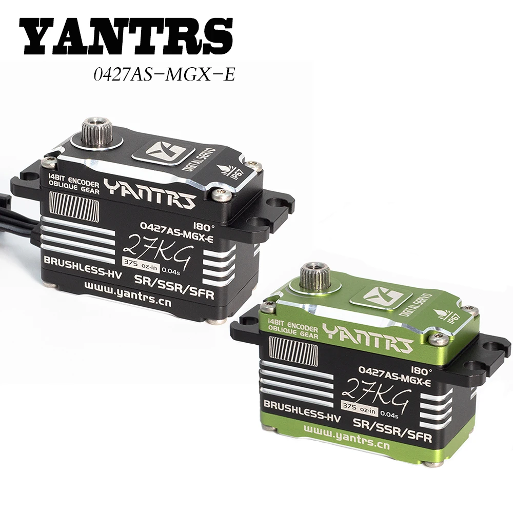 YANTRS 27KG Brushless Steel Ramp Gear 14-bit High-precision Magnetic Coding Short Body Servo for RC Car Helicopter Swashplate
YANTRS 27KG Brushless Steel Ramp Gear 14-bit High-precision Magnetic Coding Short Body Servo for RC Car Helicopter Swashplate