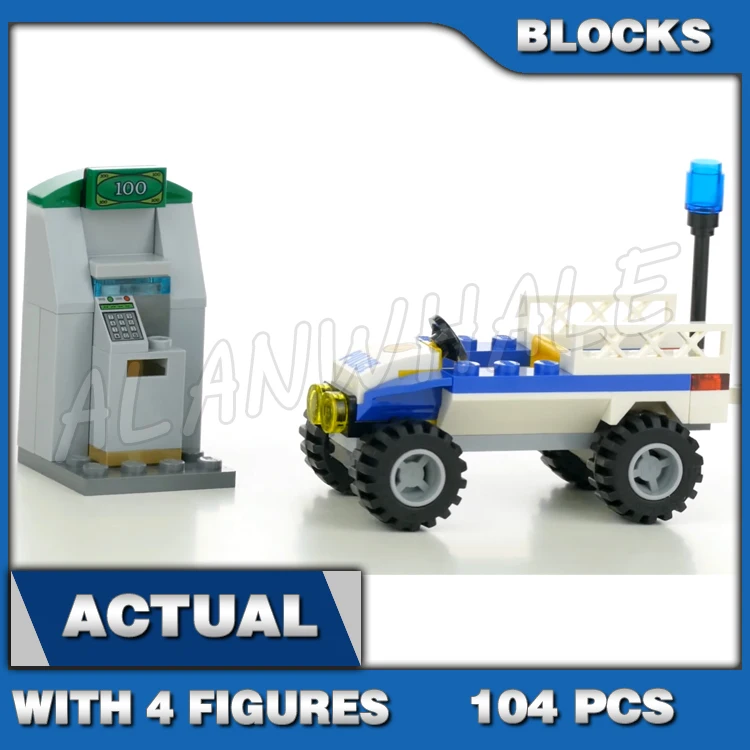 

Стартовый набор Urban Cop 104 шт., набор строительных блоков для квадроциклов и банкомата с функцией разрыва 10653, совместимы с моделями