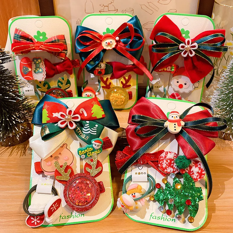 New 6-Piece Children's Christmas Gift Bow Barrettes Set Elk Horn Headband Pressure Hairpin hair clips hair accessories for girls
New 6-Piece Children's Christmas Gift Bow Barrettes Set Elk Horn Headband Pressure Hairpin hair clips hair accessories for girls