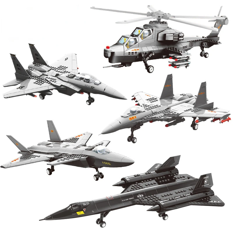 Military Aircraft Boy Puzzle Plastic Assembled Small Particle Building Blocks Fighter Model Color Boxed Toys Boys for Gift
Military Aircraft Boy Puzzle Plastic Assembled Small Particle Building Blocks Fighter Model Color Boxed Toys Boys for Gift
