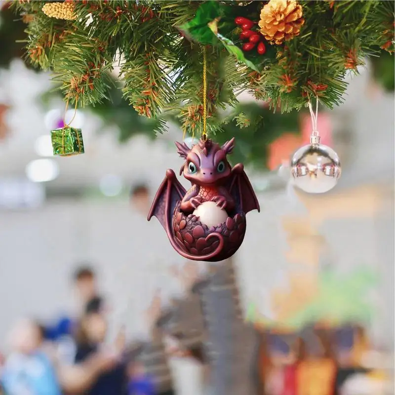 Dragon Ornament Acrylic Dragon Egg Christmas Tree Pendants Realistic Dragon Keychain Pendant for Door Car Window Christmas Decor
Dragon Ornament Acrylic Dragon Egg Christmas Tree Pendants Realistic Dragon Keychain Pendant for Door Car Window Christmas Decor