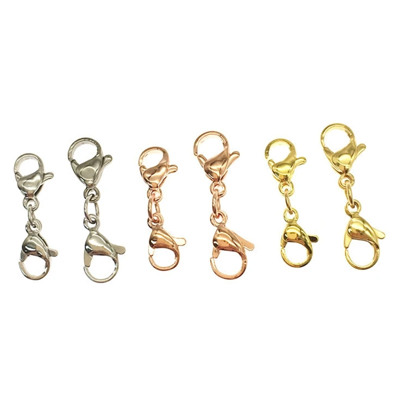 10Pcs/Set Double Lobster Clasp 25mm Jewelry Chain Extender Closure Double Claw Connector for DIY Craft Bracelet Making Supply
10Pcs/Set Double Lobster Clasp 25mm Jewelry Chain Extender Closure Double Claw Connector for DIY Craft Bracelet Making Supply