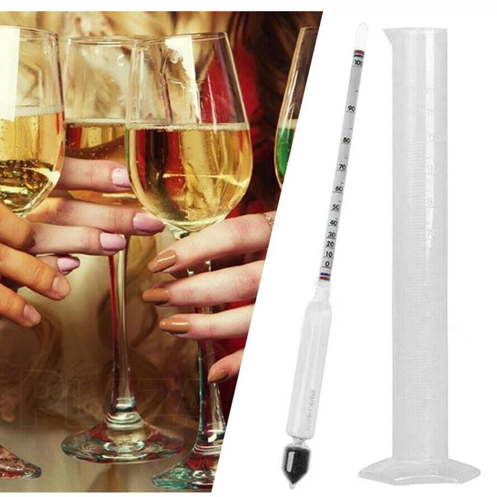 Hydrometer Tester Vintage measuring bottle Set Tools Alcoholmeter Alcohol Meter Wine Concentration Meter 0-100 hydrometer alcoho
Hydrometer Tester Vintage measuring bottle Set Tools Alcoholmeter Alcohol Meter Wine Concentration Meter 0-100 hydrometer alcoho