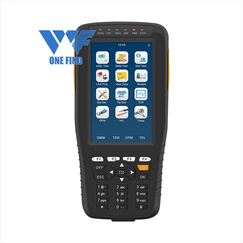 ONEFIND WF-602 VDSL Tester Support ADSL/VDSL/OPM/ VFL/TDR /Tone Tracker, all-in-one unit DMM Telecom test ADSL TESTER
ONEFIND WF-602 VDSL Tester Support ADSL/VDSL/OPM/ VFL/TDR /Tone Tracker, all-in-one unit DMM Telecom test ADSL TESTER