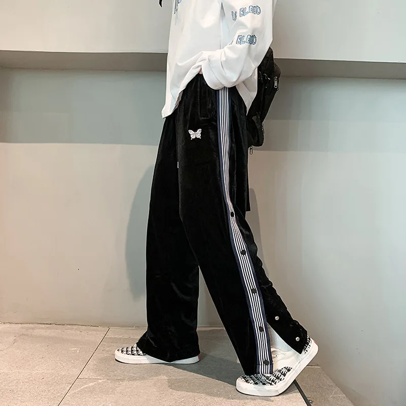 High Street Straight Pants Men's Autumn Korean Version Loose Breasted Sports Trousers Tide Brand Striped Student Casual Pants
High Street Straight Pants Men's Autumn Korean Version Loose Breasted Sports Trousers Tide Brand Striped Student Casual Pants