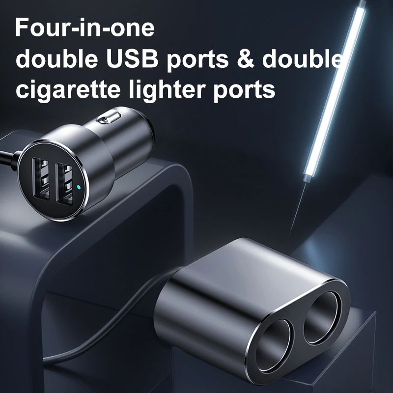 carro Car Charger Dual USB 3.1A More Charging Ports Socket Cigarette Lighters Splitter 100W Quick Charger
carro Car Charger Dual USB 3.1A More Charging Ports Socket Cigarette Lighters Splitter 100W Quick Charger