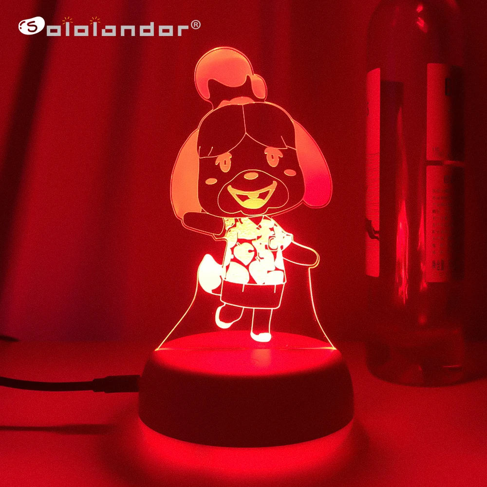 Animal Crossing Game Character Isabelle 3D Led Night Lights Cool Gifts for Kids Bedroom Bedside Decoration Lava Lamps Isabelle
Animal Crossing Game Character Isabelle 3D Led Night Lights Cool Gifts for Kids Bedroom Bedside Decoration Lava Lamps Isabelle
