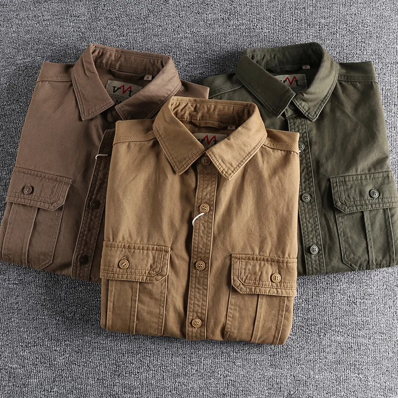 Fashion Wash N-style Uniform Long-sleeved Shirt Men's Double Pockets Casual Youth Jacket Thin Coat
Fashion Wash N-style Uniform Long-sleeved Shirt Men's Double Pockets Casual Youth Jacket Thin Coat