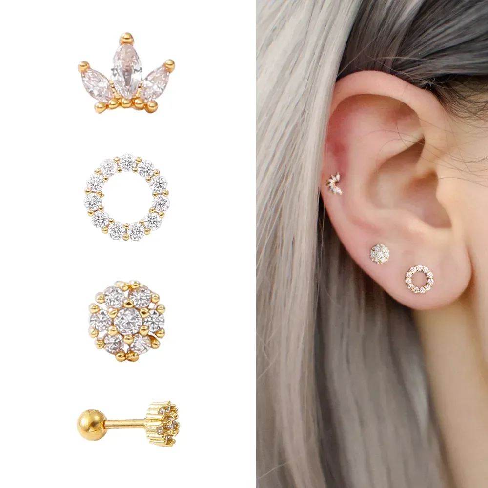 1 Piece Surgical steel & Copper Cz Crown Long Bar EAR Helix Piercing Tragus Stud Conch Earring Piercing
1 Piece Surgical steel & Copper Cz Crown Long Bar EAR Helix Piercing Tragus Stud Conch Earring Piercing