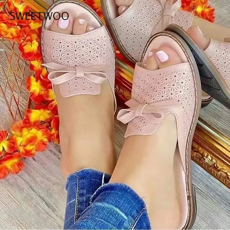 Summer Women Shoes Sandals Bowknot Sandals Woman Hollow Out Women Shoe Slip On Women Sandals Slipper Plus Size Zapatillas Mujer
Summer Women Shoes Sandals Bowknot Sandals Woman Hollow Out Women Shoe Slip On Women Sandals Slipper Plus Size Zapatillas Mujer