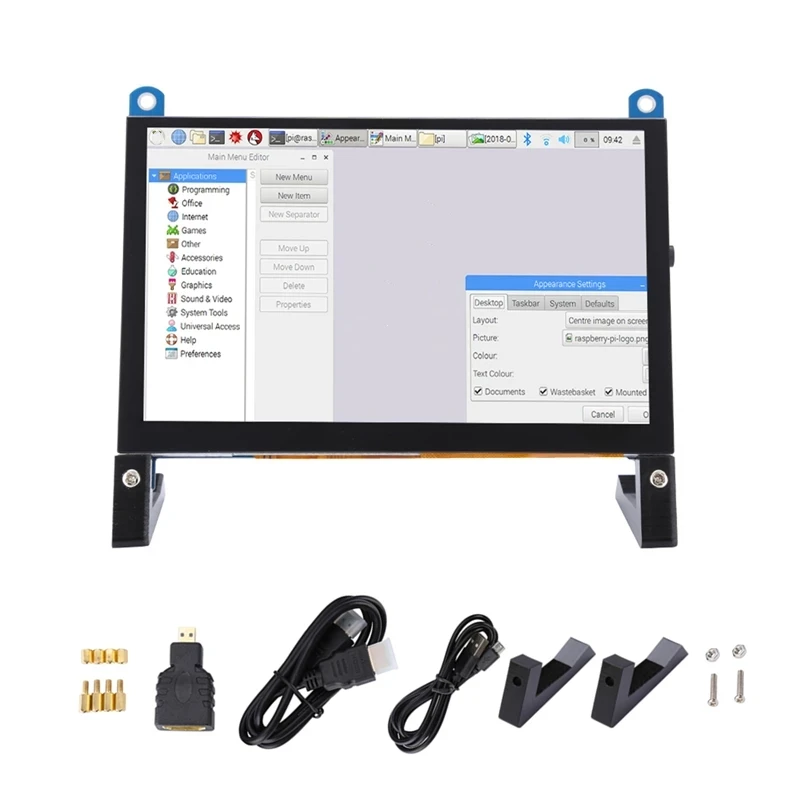 New 5 Inch TFT LCD Display Touch Screen Monitor 800*480 RGB Pixels USB HDMI-compatible for Raspberry Pi 4B 3B+ AIDA64
New 5 Inch TFT LCD Display Touch Screen Monitor 800*480 RGB Pixels USB HDMI-compatible for Raspberry Pi 4B 3B+ AIDA64