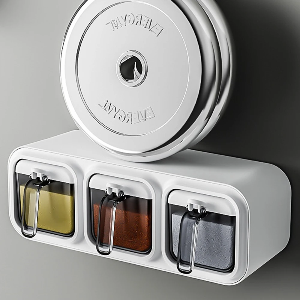 Spice Rack Compact Convenient Versatile Space-saving Stylish Salt Bottle Container Wall-mounted Spice Rack Storage Box Spice Box
Spice Rack Compact Convenient Versatile Space-saving Stylish Salt Bottle Container Wall-mounted Spice Rack Storage Box Spice Box