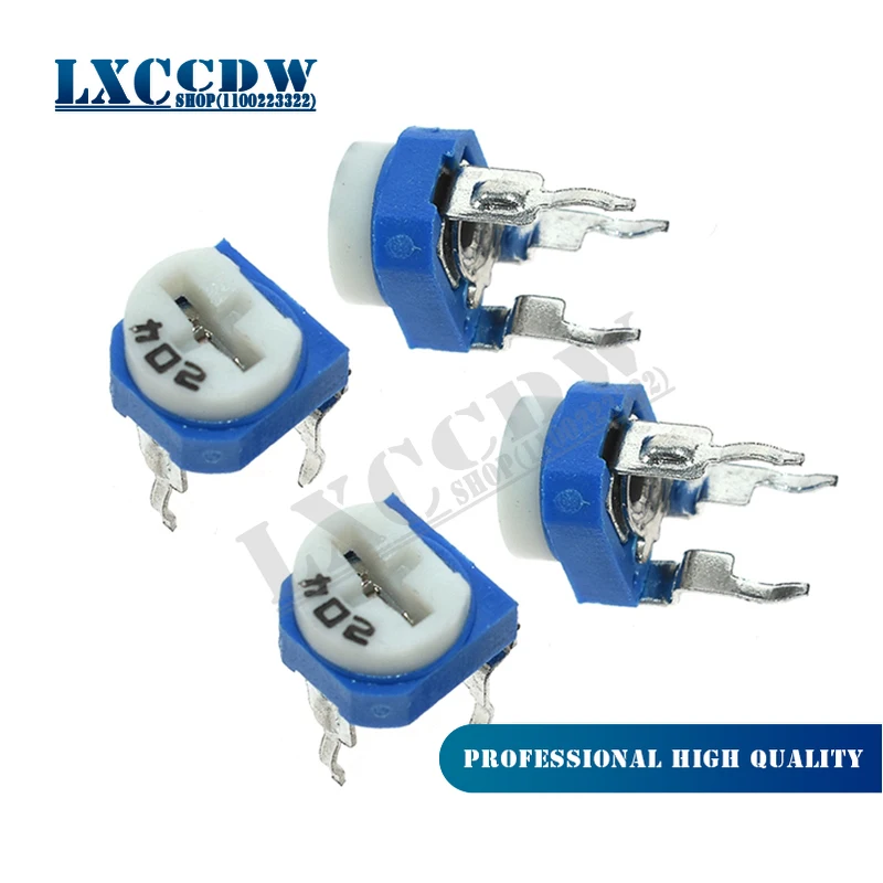 20pcs RM065 RM-065 100 200 500 1K 2K 5K 10K 20K 50K 100K 200K 500K 1M ohm 100R 200R 500R Potentiometer variable resistor
20pcs RM065 RM-065 100 200 500 1K 2K 5K 10K 20K 50K 100K 200K 500K 1M ohm 100R 200R 500R Potentiometer variable resistor