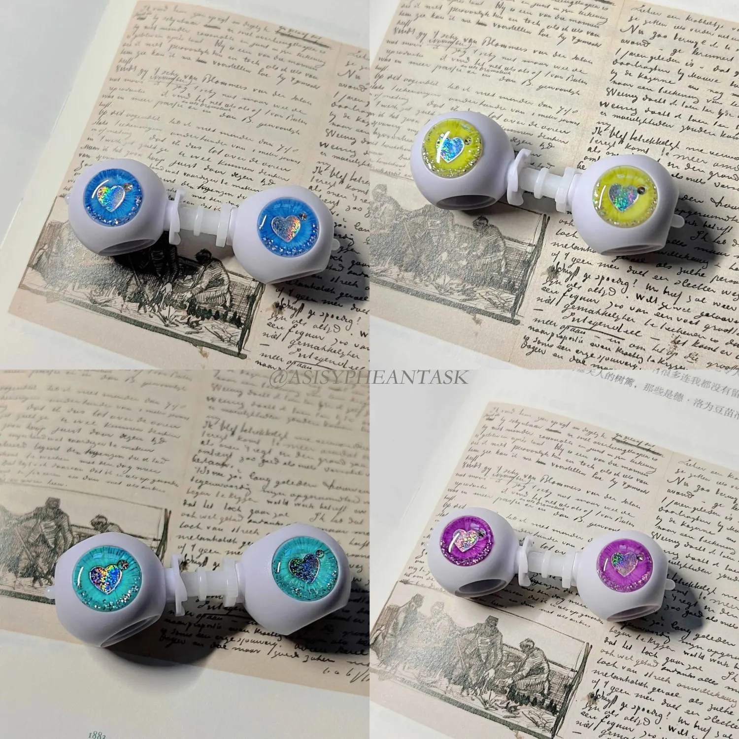 Action doll Blythe cloth eye film Belgian soft clay hand-made magnetic base drop glue eye film
Action doll Blythe cloth eye film Belgian soft clay hand-made magnetic base drop glue eye film
