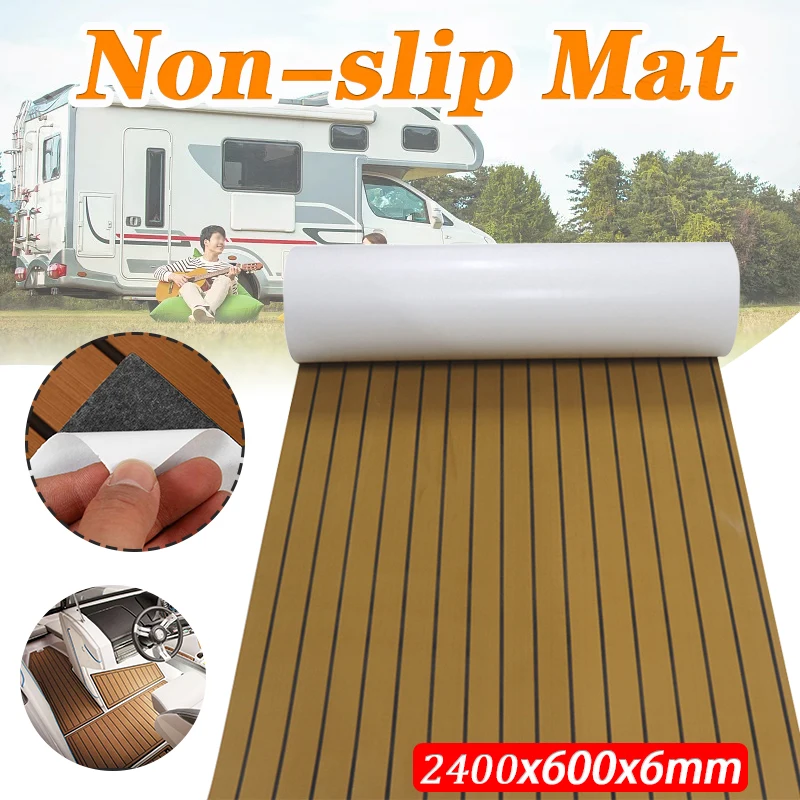 2400x600x6mm Self-Adhesive EVA Foam Marine Boat Yacht Flooring Faux Imitation Teak Sheet Pad Boat Decking Decor Mat 3 Colors
2400x600x6mm Self-Adhesive EVA Foam Marine Boat Yacht Flooring Faux Imitation Teak Sheet Pad Boat Decking Decor Mat 3 Colors