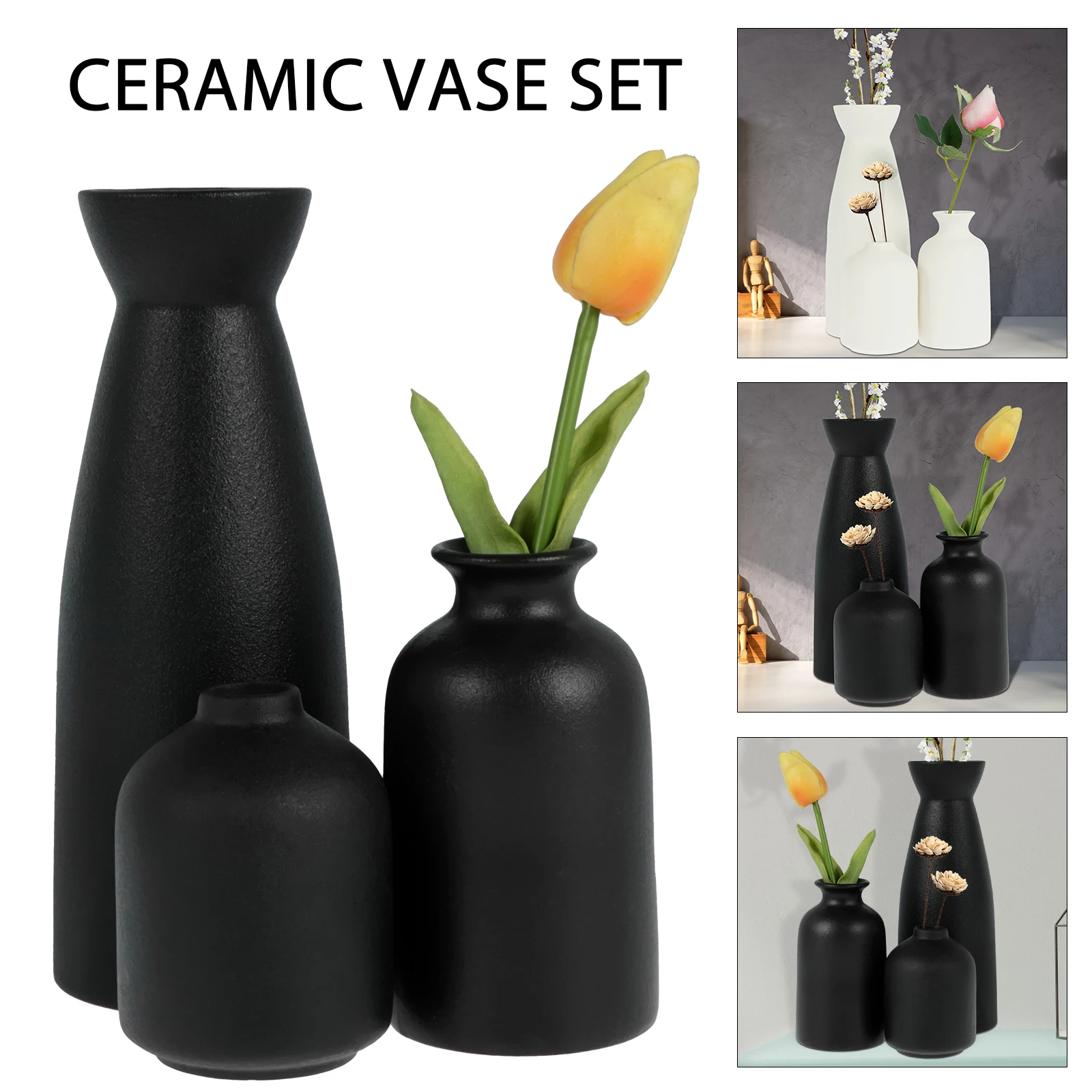 3Pcs Ceramic Vase Set for Pampas Grass Decorative Flower Ornament Vases Minimalist Ceramic Flower Vase Elegant Farmhouse Vase
3Pcs Ceramic Vase Set for Pampas Grass Decorative Flower Ornament Vases Minimalist Ceramic Flower Vase Elegant Farmhouse Vase