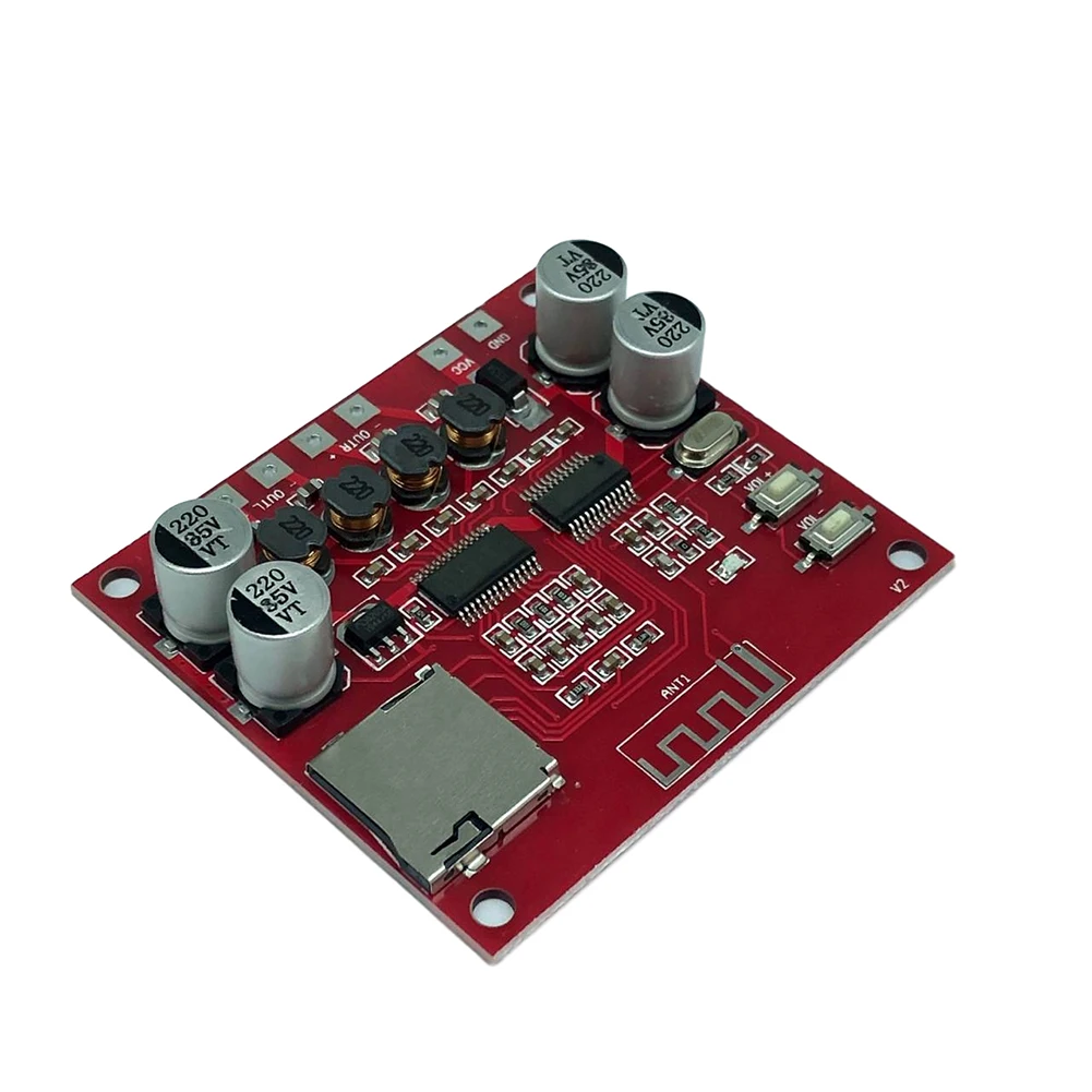 Плата цифрового усилителя мощности Bluetooth 4,2, 2*15 Вт, стерео аудио TF карта с выходной мощностью, компоненты с большой площадью рассеивания тепл...
Плата цифрового усилителя мощности Bluetooth 4,2, 2*15 Вт, стерео аудио TF карта с выходной мощностью, компоненты с большой площадью рассеивания тепл...