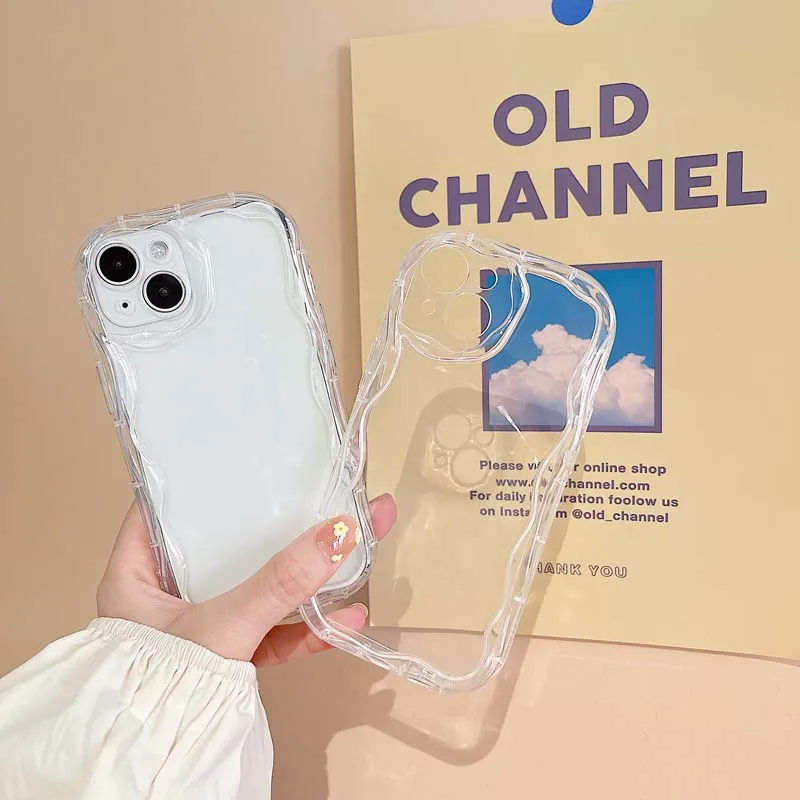 Wavy Design Border Luxury Transparent Phone Case For IPhone 12 11 13 14 Pro MiNi Max XR XS X 8 7 6 Plus Shockproof Bumber Cover
Wavy Design Border Luxury Transparent Phone Case For IPhone 12 11 13 14 Pro MiNi Max XR XS X 8 7 6 Plus Shockproof Bumber Cover