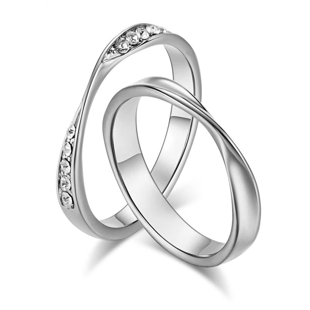 Couple Titanium Steel Ring Simple Romantic Couple Stainless Steel Diamond Ring Fashion Men and Women Valentine's Day Gift Hot
Couple Titanium Steel Ring Simple Romantic Couple Stainless Steel Diamond Ring Fashion Men and Women Valentine's Day Gift Hot