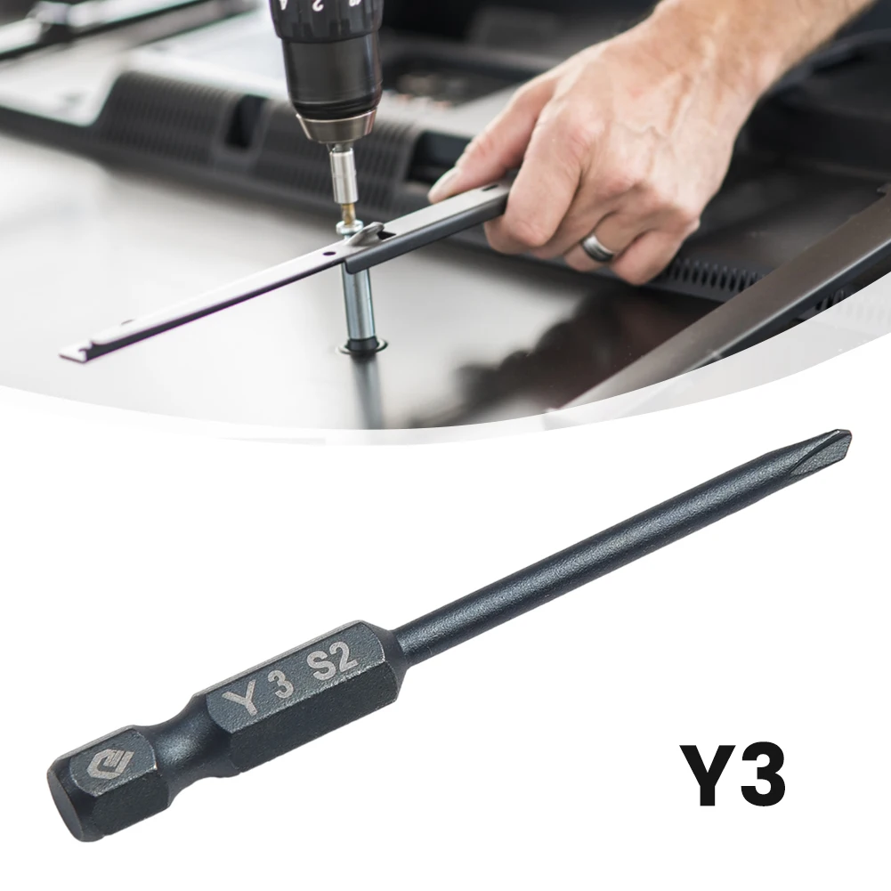 1pc Screwdriver Bit Set 65mm 1/4in Hex Shank Tri-Wing Electric Screwdriver Bit Magnetic Y Tip Head Y3 Y4 Y5 Y6 Drill Bit Tools
1pc Screwdriver Bit Set 65mm 1/4in Hex Shank Tri-Wing Electric Screwdriver Bit Magnetic Y Tip Head Y3 Y4 Y5 Y6 Drill Bit Tools