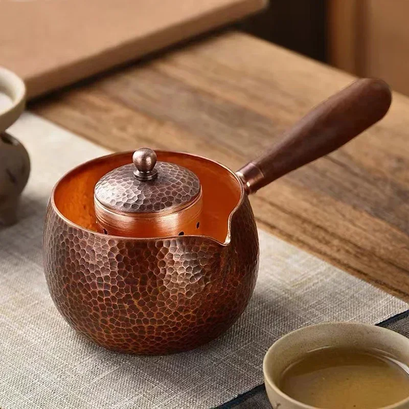 Handcraft Pure Copper Teapot Kettle Coffee Tea Pot with Handle Water Boiler Hammer Pattern Drinkware
Handcraft Pure Copper Teapot Kettle Coffee Tea Pot with Handle Water Boiler Hammer Pattern Drinkware