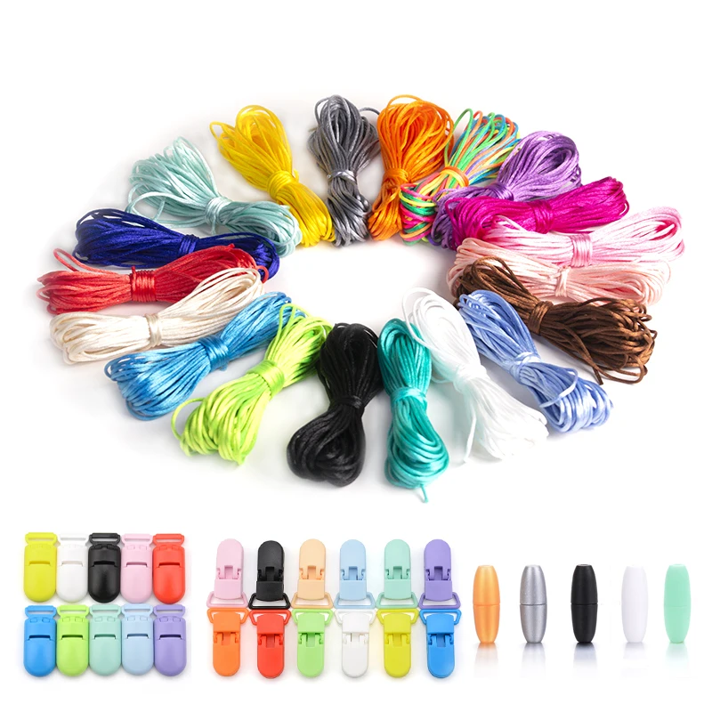 Пластиковые застежки для изготовления детских ожерелий сатиновые украшения