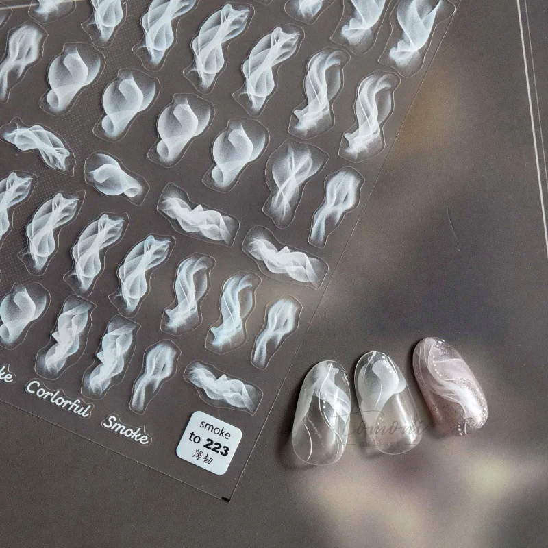 1 Sheet Blooming Wave Nails Art Stickers Decals Abstract Smoke Fog Sketch White/Colorful/Black 3D Sliders Design Nails Decor.
1 Sheet Blooming Wave Nails Art Stickers Decals Abstract Smoke Fog Sketch White/Colorful/Black 3D Sliders Design Nails Decor.