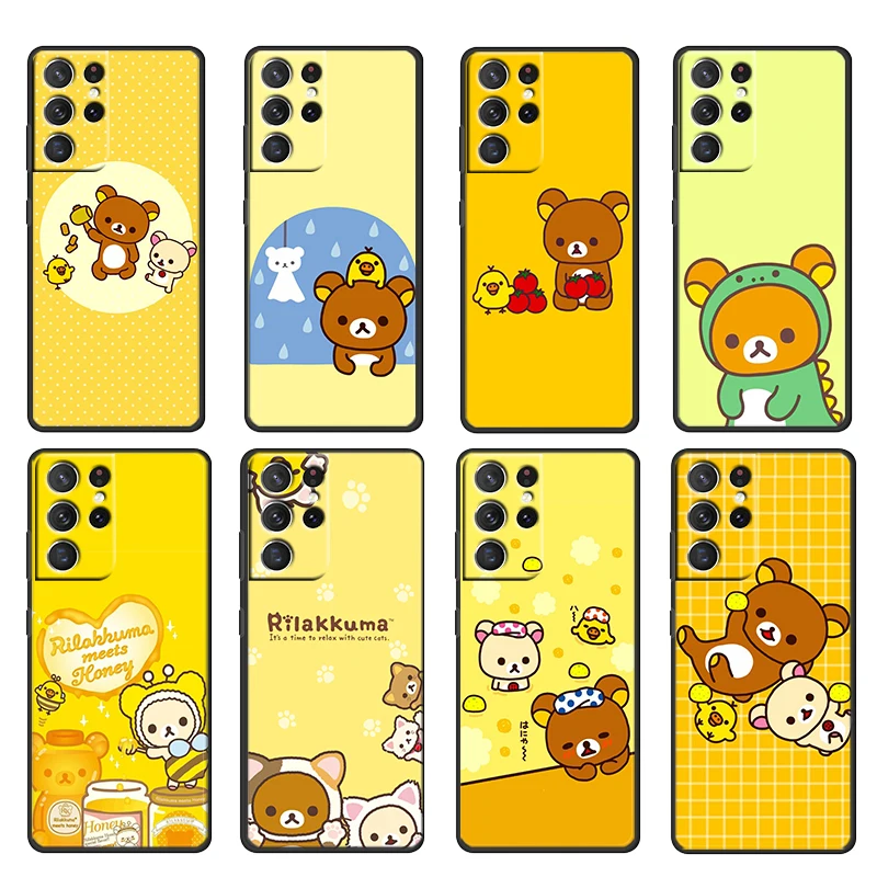 Cute Anime Rilakkuma For Samsung Galaxy S22 S21 S20 Ultra Plus Pro S10 S9 S8 S7 S6 Soft Silicone Black Phone Case Coque Fundas
Cute Anime Rilakkuma For Samsung Galaxy S22 S21 S20 Ultra Plus Pro S10 S9 S8 S7 S6 Soft Silicone Black Phone Case Coque Fundas