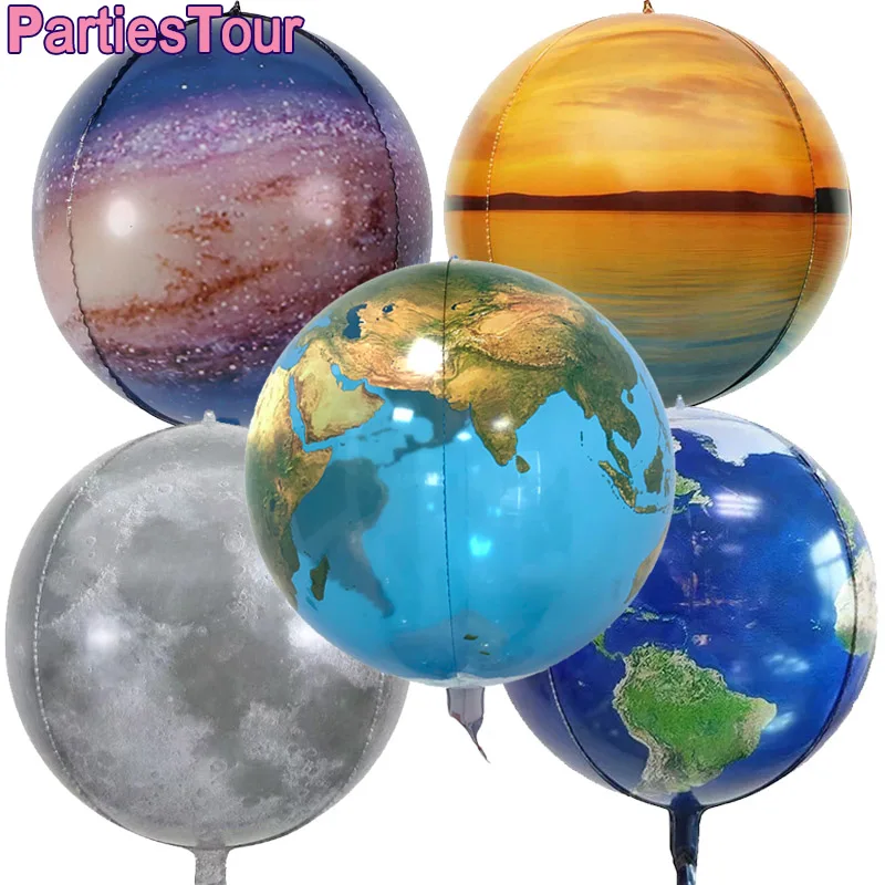 22'' Globe Balloons 4D Sphere Moon Galaxy Balloons Earth Balloons Planet Foil Balloons for Galaxy Space Birthday Party Supplies
22'' Globe Balloons 4D Sphere Moon Galaxy Balloons Earth Balloons Planet Foil Balloons for Galaxy Space Birthday Party Supplies