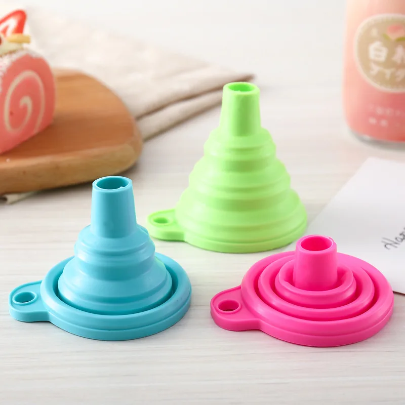 1PC Silicone Foldable Funnel Practical Collapsible Funnel Water Liquid Dispensing Oil Wine Filling Packing Heat Oil Resistant
1PC Silicone Foldable Funnel Practical Collapsible Funnel Water Liquid Dispensing Oil Wine Filling Packing Heat Oil Resistant