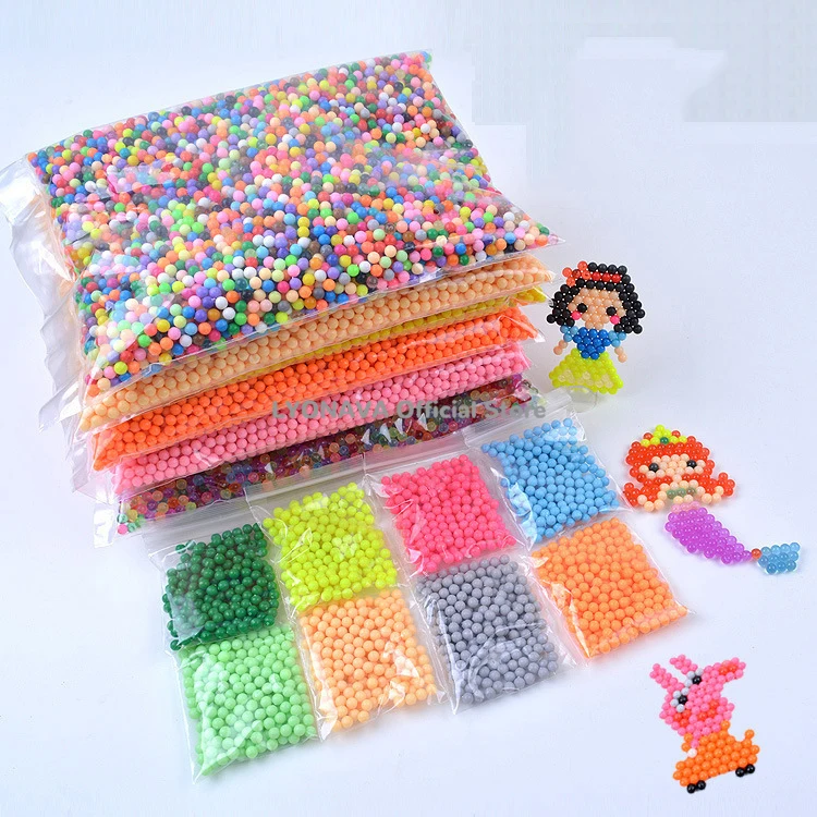 100/500 шт. 34 цвета 5 мм аквабусины спрей Perler Волшебные бусины образовательные 3D