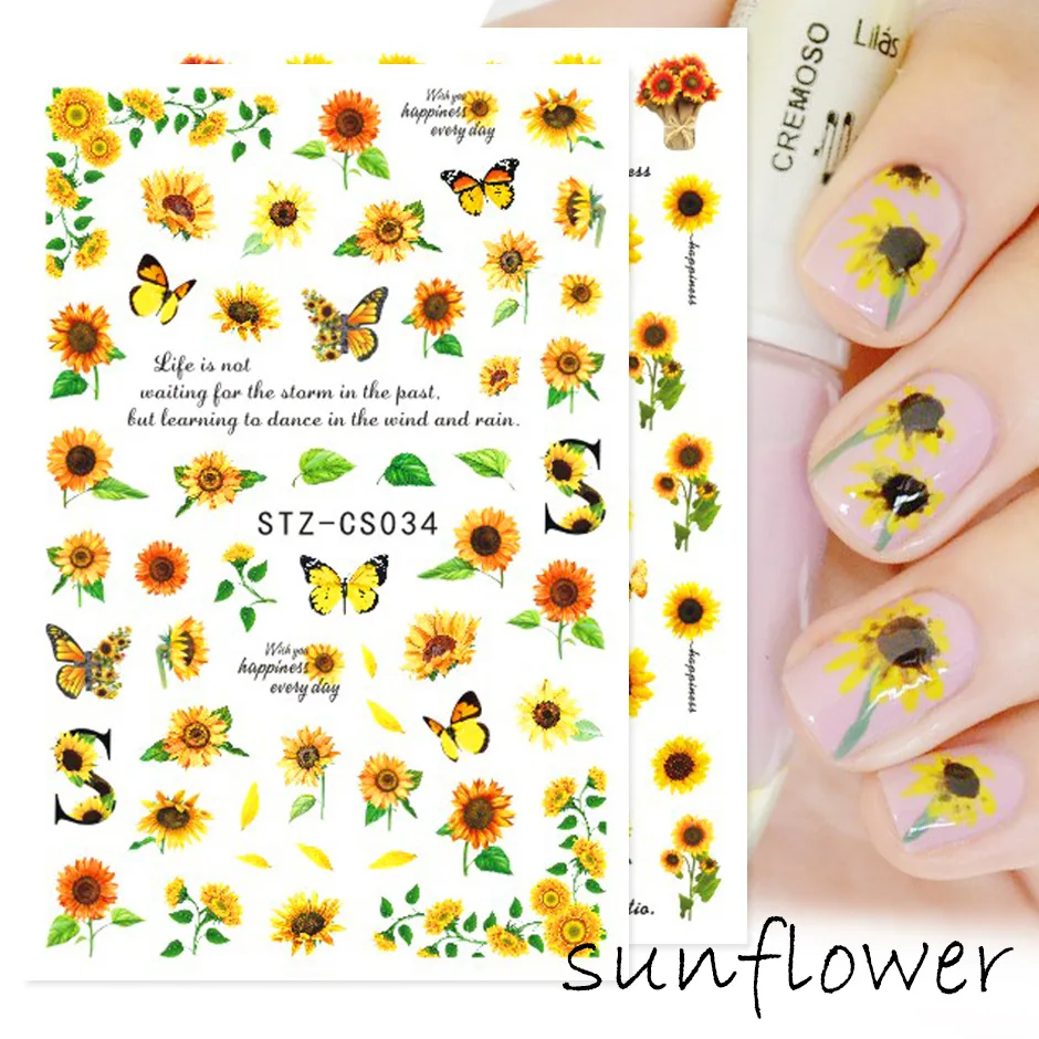 5pcs 2022 New Nail Art Stickers Mixed Florals Fruits Decals Transfer Slider DIY Adhesive Manicure Foil For Nails Art Decoraions
5pcs 2022 New Nail Art Stickers Mixed Florals Fruits Decals Transfer Slider DIY Adhesive Manicure Foil For Nails Art Decoraions