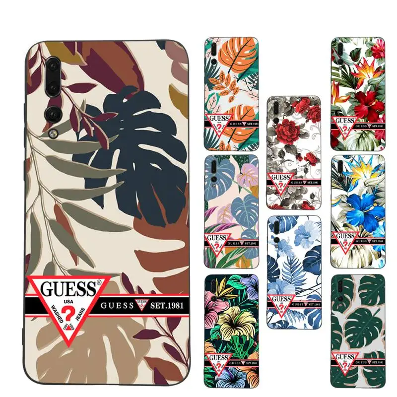 Retro Colorful Flower Brand GUESS Phone Case Soft Silicone Case For Huawei p30lite p30 20pro p40lite P30 Capa
Retro Colorful Flower Brand GUESS Phone Case Soft Silicone Case For Huawei p30lite p30 20pro p40lite P30 Capa