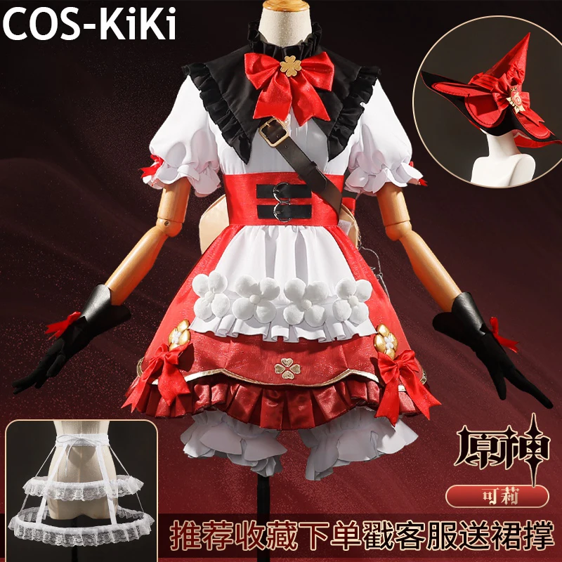 COS-KiKi Genshin Impact Klee Game Suit Cosplay Costume Lolita Lovely Dress Halloween Carnival Party Role Play Outfit Women
COS-KiKi Genshin Impact Klee Game Suit Cosplay Costume Lolita Lovely Dress Halloween Carnival Party Role Play Outfit Women