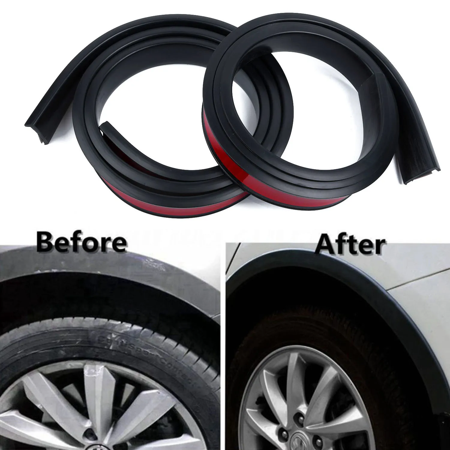 2pcs Car Anti-collision Strips Rubber Car Wheel Arch Moldings Anti-collision Mudguard For Reduce Trucks SUV Mud Dirt Scratches
2pcs Car Anti-collision Strips Rubber Car Wheel Arch Moldings Anti-collision Mudguard For Reduce Trucks SUV Mud Dirt Scratches